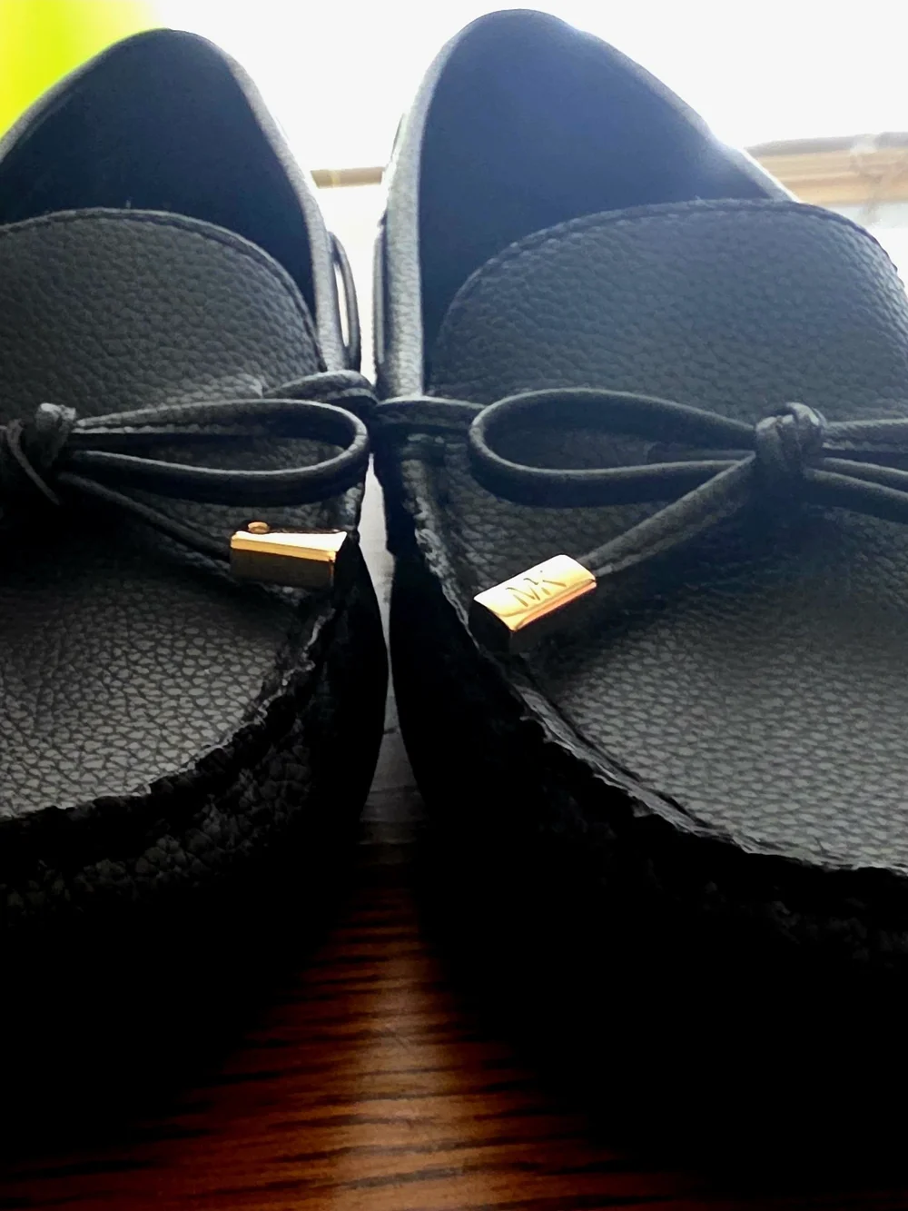 Women's MK Michael Kors Sz 9 Black Slip On Flats - Worn Once!